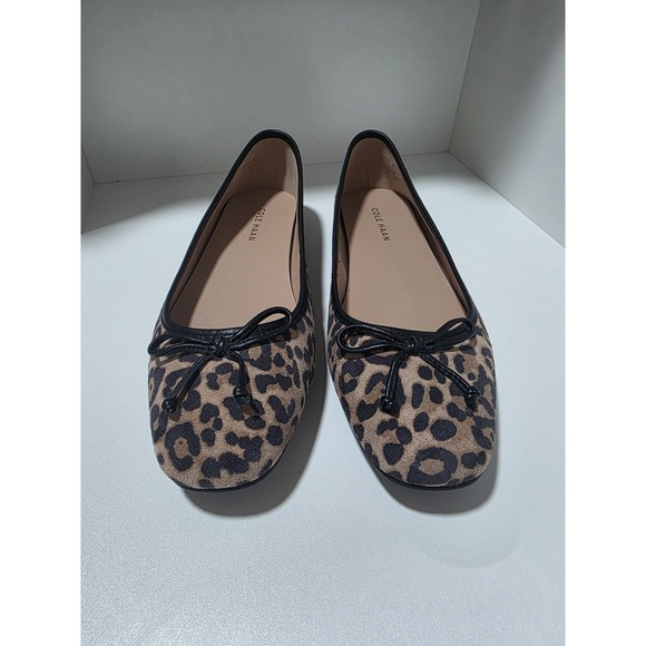 Cole Haan Leopard Print Ballet Flats Women's 8B Grand 360 Comfort Slip Ons - Picture 2 of 8